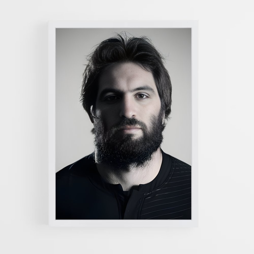 Poster Sam de whitelock – affiche Rugby (vue 3)